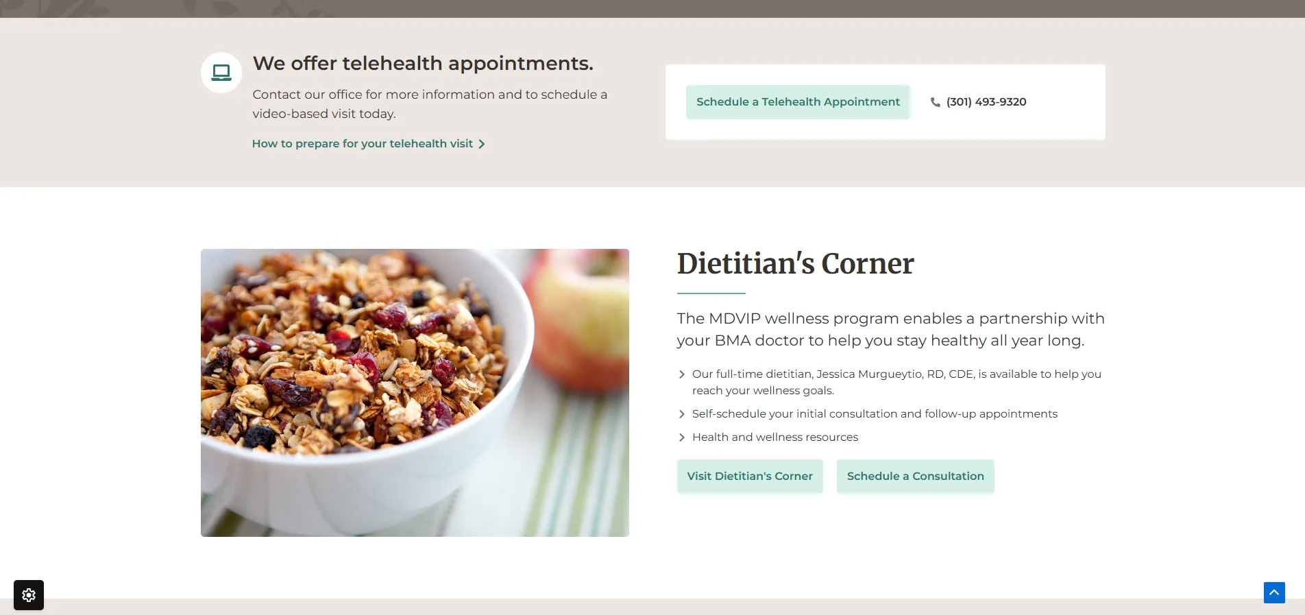 Bethesda Medical Associates Dietitian's Corner